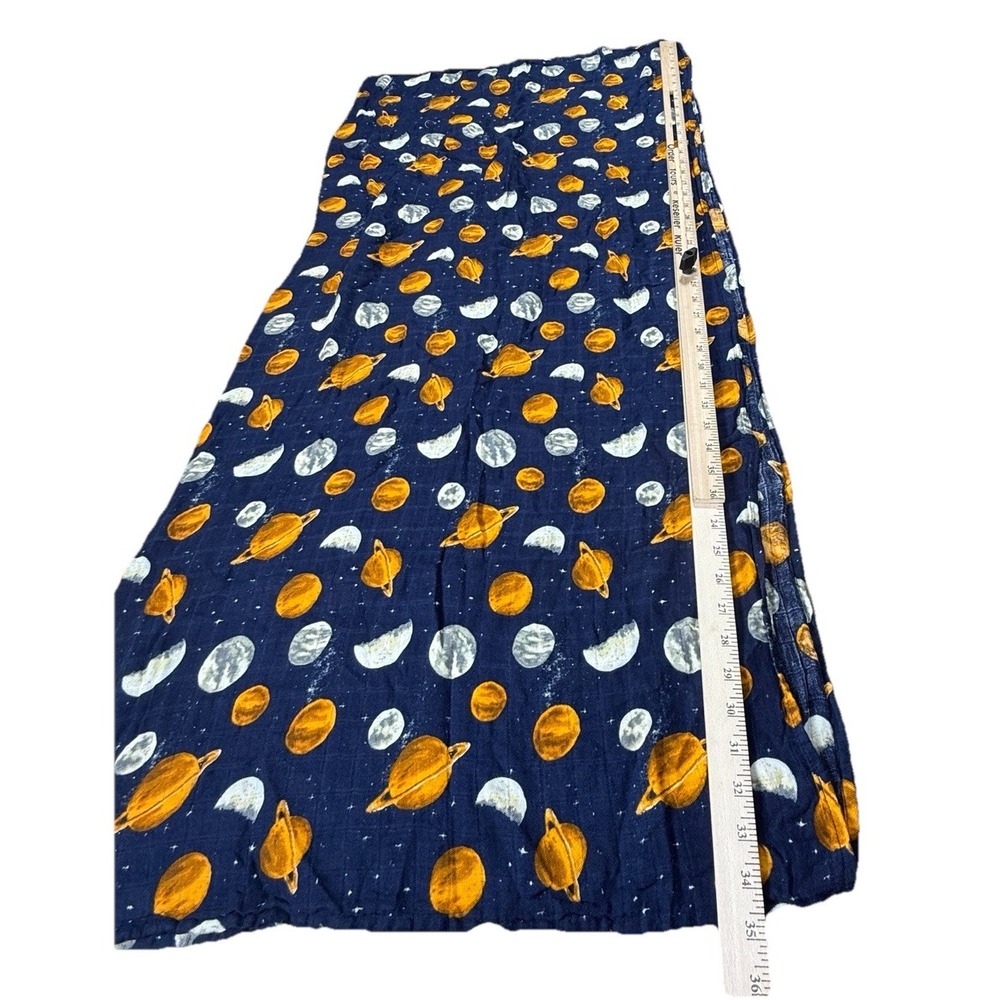 Milkbarn Planets Muslin Blanket Swaddle  Organic Cotton Muslin‎ Bamboo 46"x46"